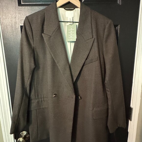 H&M Jackets & Blazers - NWT H&M Womens Suit Jacket Blazer Black Large